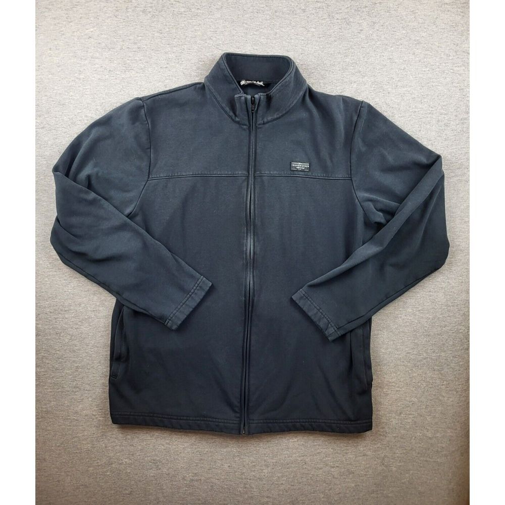 Travis Mathew Koozie 2.0 Black Full Zip Long Sleeve Mock Neck Jacket Medium‎